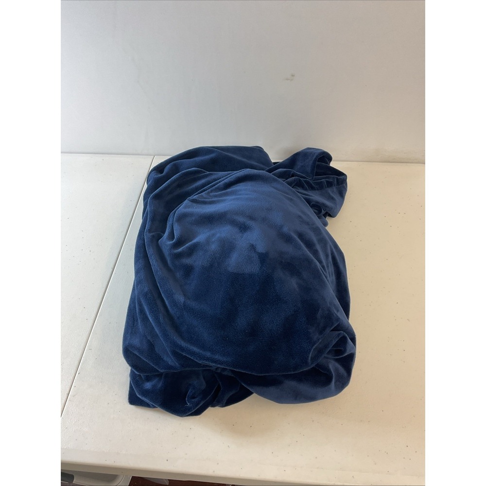 Pottery Barn Kids Sheet Fitted Blue Velvet twin soft